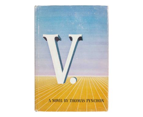 PYNCHON, Thomas (b. 1937). V. Philadelphia and New York: J. B. Lippincott, 1963.8vo. Half-title. Original publisher's blind- 