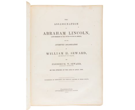 [LINCOLN, Abraham (1809-1865)]. The Assassination of Abraham Lincoln...Expressions of Condolence and Sympathy Inspired by The