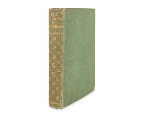 WELLS, H.G. (1866-1946).&nbsp;The Island of Dr. Moreau. London: William Heinemann, 1896.8vo. Preliminary blank; half-title; f