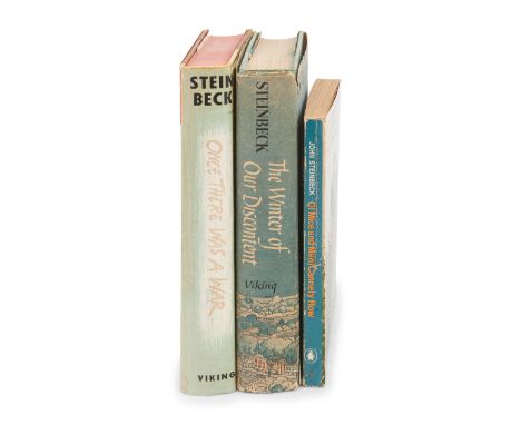 STEINBECK, John (1902-1968).&nbsp; A group of 3 works, comprising:&nbsp;Once There Was a War. New York: Viking Press, 1958. 8