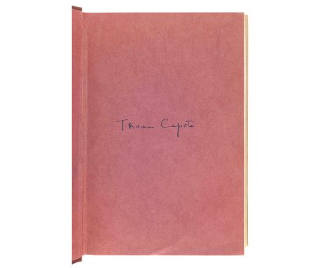 CAPOTE, Truman (1924-1984). In Cold Blood. New York: Random House, 1965.8vo. Original maroon cloth gilt, top edge stained blu