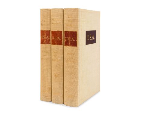 DOS PASSOS, John (1896-1970). [The U.S.A. Trilogy]. Comprising: The 42nd Parallel. -- 1919. -- The Big Money. Boston: Houghto