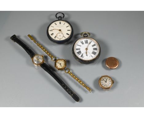 Thomas Powell Bates, Liverpool, a silver cased pocket watch, Chester 1880 to/with a second silver cased pocket watch, an Exca