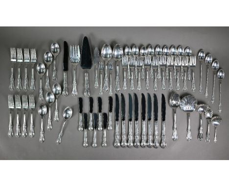 An extensive part-set of US International Sterling 'Joan of Arc' pattern flatware and cutlery, comprising eight table forks, 