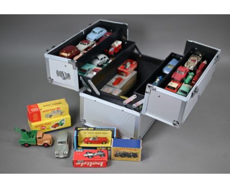 Various Dinky model vehicles including boxed 101/107 Sunbeam Alpine Sports (2), 198 Rolls-Royce Phantom V, 188 Four Berth Car