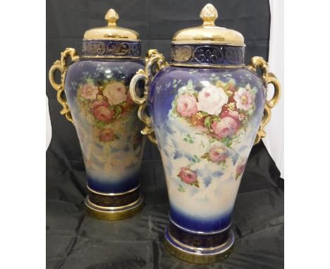 Four items of Glyn Colledge pottery, a Copeland and Garrett late Spode blue and white sauce tureen, cover and stand, a Burlei