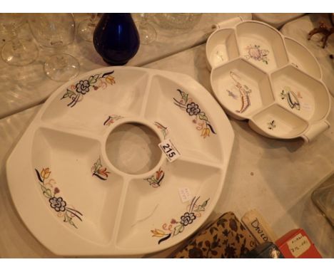 Two pieces of retro Poole buffet ceramics