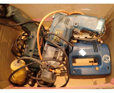 Three power tools including Makita price  CONDITION REPORT: All electrical items in this lot have been PAT tested and have PA