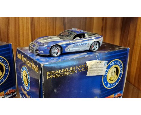 Franklin Mint Precision Model Corvette C6 Z06 Police Car Model Toy