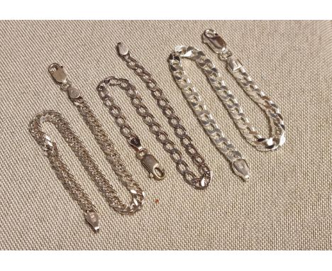 Silver (Sterling 925) Trio of Bracelets - 15.9g combined