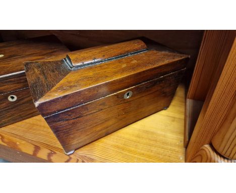 Antique Mahogany Tea Caddy