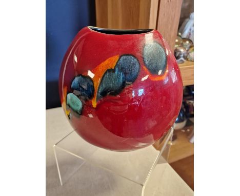 Poole Pottery Volcano Vase - 18cm high