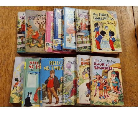 Enid Blyton Set of 13 Children's Books, mostly first editions inc Three Golliwogs, Mr Twiddle, Brer Rabbit etc