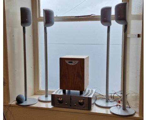 Bowers &amp; Wilkins 4.1 Surround 4pc Speaker Set + SIA2 150 Acoustic Engineers Ampifier &amp; REL Acoustic Subwoofer - exist