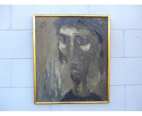STANLEY CLIFFORD-SMITH (1906-1968) A framed oil on canvas, portrait of a man, label verso dating 1950 and giving title as 'A 