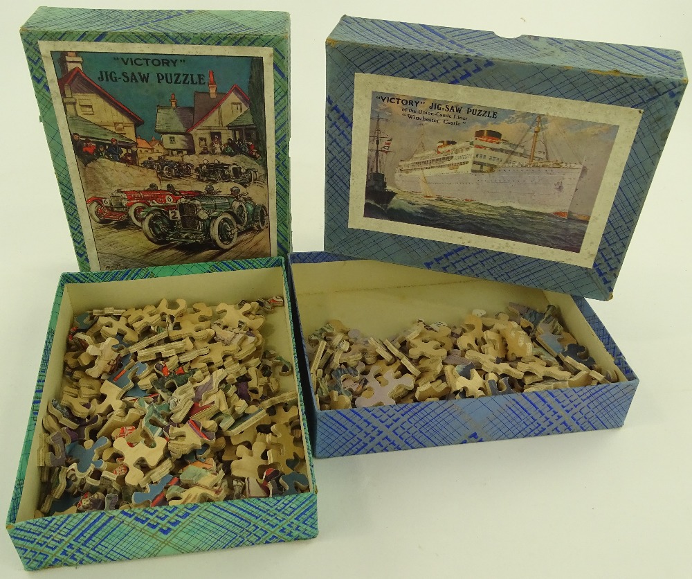 A Victory jigsaw puzzle The Trial Trophy, and a shipping jigsaw puzzle
