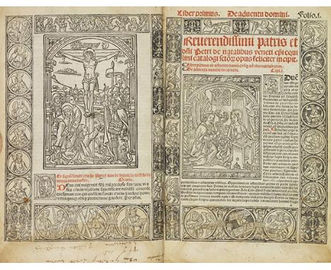 Petrus de Natalibus    Catalogus sa(n)ctorum et gestoru(m) eoru(m) ex diversis voluminibus collectus. Lyon, J. Thomas für Et.