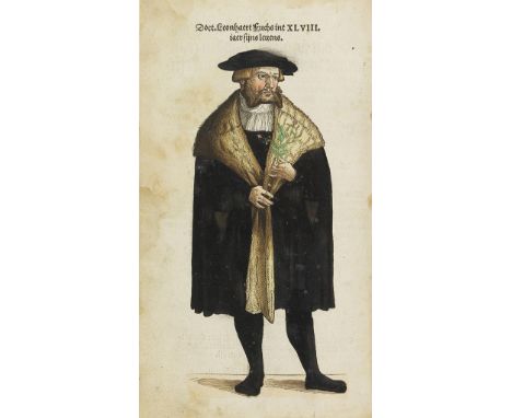 Leonhart Fuchs   Den Nieuwen Herbarius, dat is, dboeck vanden cruyden, Basel, M. Isengrin o. J. [um 1545]. - Koloriertes Exem