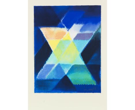 Heinz Mack    Römische Dekade. Orig.-Farbsiebdruck, unten rechts signiert, datiert und numeriert. 1999. Auf festem Vélin. 65 