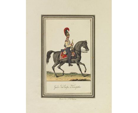 Friedrich Johann Gottlieb Lieder   Abbildungen der Königl. Preussischen Armee. Berlin, L. W. Wittich 1823. - Sehr seltene Fol