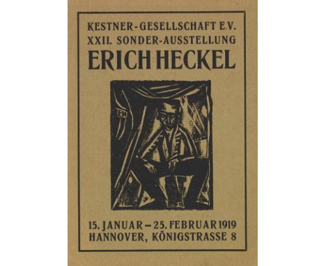 Erich Heckel    Kestner-Gesellschaft e. V. XXII. Sonder-Ausstellung Erich Heckel. 15. Januar - 25. Februar 1919. (Mit einem V