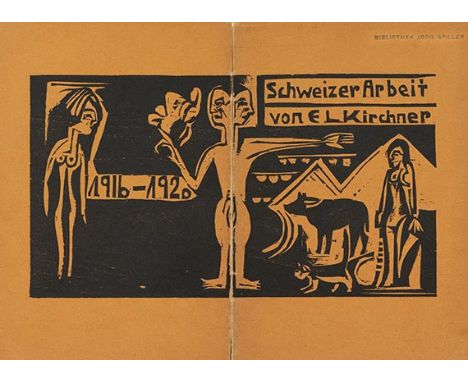 Ernst Ludwig Kirchner    Schweizer Arbeit von E. L. Kirchner. Ausstellung von neuen Gemaelden und Grafik von E. L. Kirchner 1