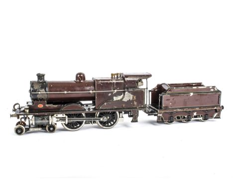 A Märklin Gauge 1 Live Steam Spirit-fired Midland Railway 4-4-0 Locomotive and Tender, with twin-cylinders, reversing operate