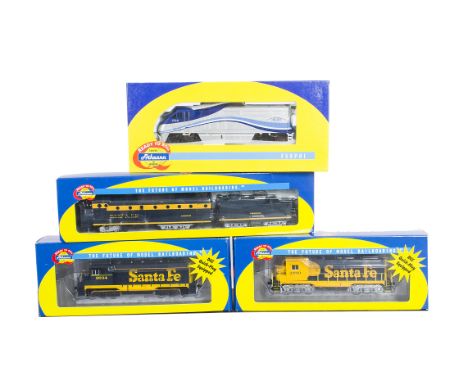 Athearn H0 Gauge Diesel Locomotives, a boxed group comprising 93803 rotary snow plow and tender, 91552 CF7 locomotive  2634 a