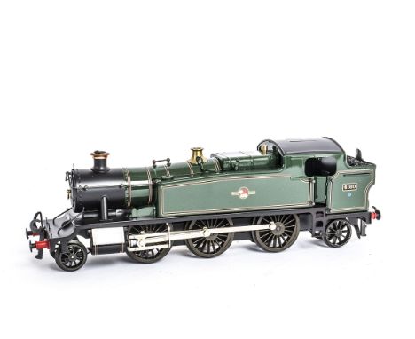 An ACE Trains 0 Gauge Coarse-scale 2/3 rail E/29 GWR 'Large Prairie' 2-6-2 Tank Locomotive, in late BR lined green livery as 