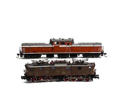 Tokyo TER Endo Shoten and Rowa Diesel and Electric H0 Gauge Electric Locomotives, a boxed duo including TER Endo Shoten DD 51