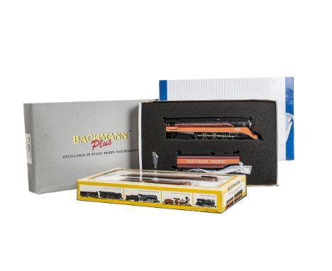 Bachmann H0 Gauge Steam Locomotives and Tenders, a boxed group comprising  672 SP-WP 4-8-4 Southern Pacific in daylight liver