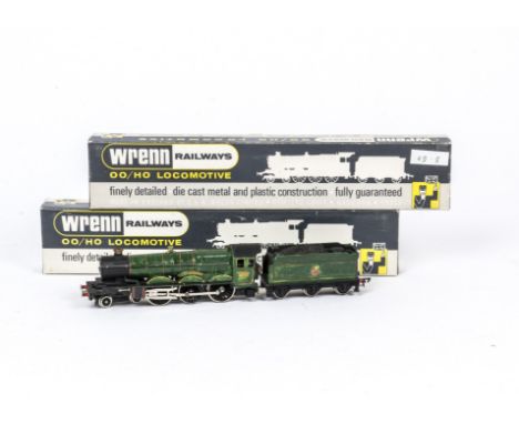 Wrenn 00 Gauge repainted/ varnished Locomotives and Tenders, W2222 GWR green 7002 'Devizes Castle' varnished, in original box