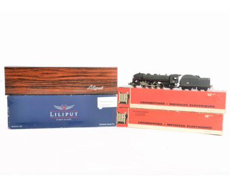 SNCF H0 Gauge Steam Locomotives and Tenders,  a boxed group including Liliput by Bachmann L101462 140.C Epoch III locomotive 