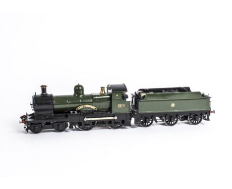 A Finescale 0 Gauge GWR 4-4-0 'Dukedog' Class Locomotive and Tender by Graham Powell Models, of the GWR 32xx 'Dukedog' or 'Ea