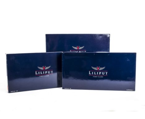 Liliput by Bachmann H0 Gauge Coaches, three boxed sets including  L352010 two coaches of Epoch III of the USTC together with 