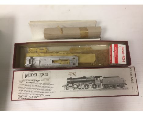 Model Loco Ltd 00 Gauge unmade kit ML/5 Armstrong Whitworth Class 5 Locomotive and Tender, with escap RG4 DC drive unit, in o