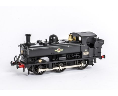 An ACE Trains 0 Gauge Coarse-scale 2/3 rail E/21 GWR 'Pannier' 0-6-0PT Tank Locomotive, in late BR black livery as no 5775, w