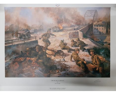MILITARY PRINT - THE BRIDGE AT ARNHEM 