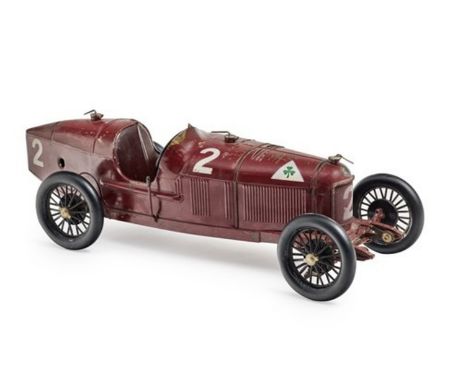 C.I.J- Alfa Roméo P2C.I.J (Compagnie Industriel du Jouet) sheet metal toy. First series from the mid 20's, recognizable by it