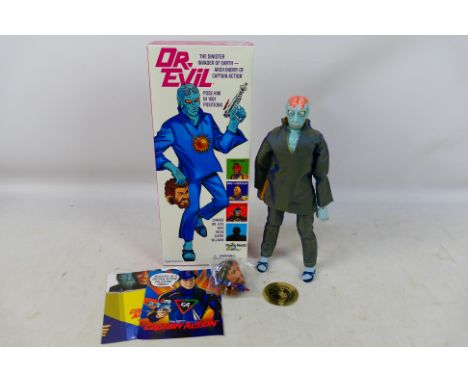 Playing Mantis - Captain Action - A boxed figure from 1999, Dr EVil. The figure appears Mint with accessories still sealed in