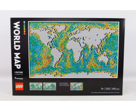 Lego - A boxed factory sealed Lego 2021# 31203 World Map. The set is presumed to be in Mint condition being in a factory seal