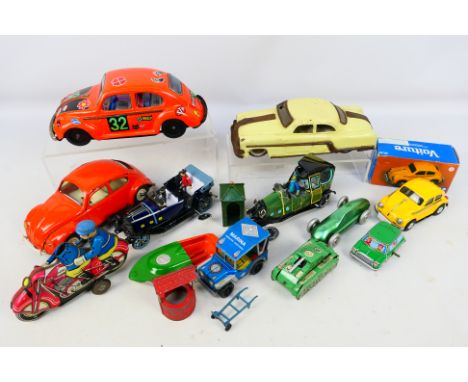 Tonka - Taylor & Barrett - Payva - Taiyo - A group of models including Taiyo VW Beetle with no motor, Paya King's Touring Car