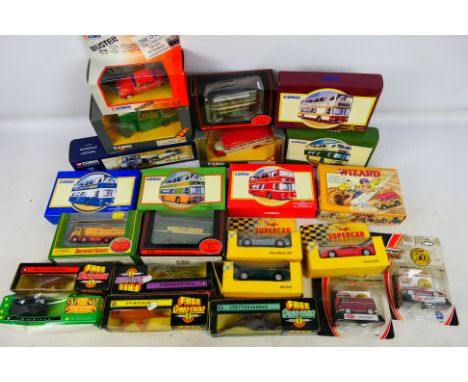 Matchbox - Corgi - EFE - Others - A boxed collection of diecast model vehicles in various scales, including some boxed plasti