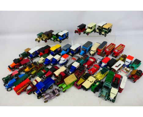 Matchbox - Approximately 63 unboxed Matchbox vehicles (predominantly Models of Yesteryears). Items appear to be in mostly ver