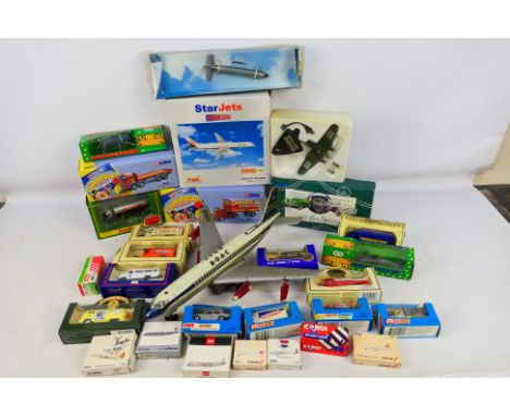 Star Jets - Schabak - Corgi - Matchbox - Other - A mixed collection of mainly boxed diecast model vehicles and aircraft in a 