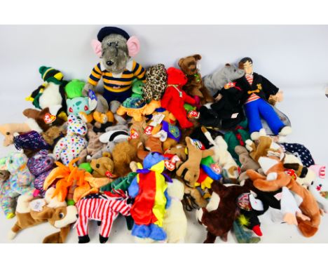 Ty Beanies - Other - Over 40 soft toys predominately Ty Beanies. Lot includes 'Ants'; 'Peekaboo'; 'Nuts' and similar. Majorit