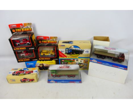 Corgi - A boxed collection of Corgi diecast model vehicles from various Corgi ranges. Lot includes CC11704 Guy Invincible  'F