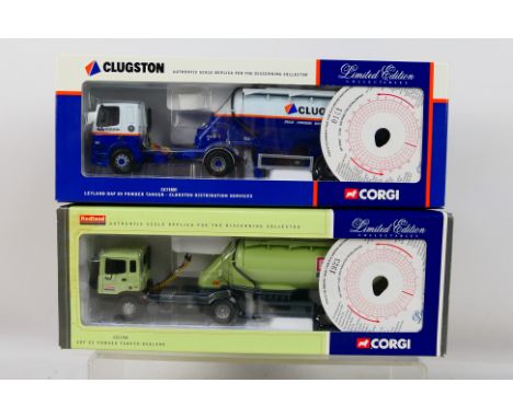 Corgi - 2 x limited edition trucks in 1:50 scale, ERF EC Powder Tanker in Redland livery number 1923 of 2200 made # CC11904 a