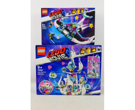 Lego - Two boxed factory sealed 2019 'The Lego Movie' themed Lego sets, consisting of #70838 Queen Watevra's 'So-Not-Evil' Sp