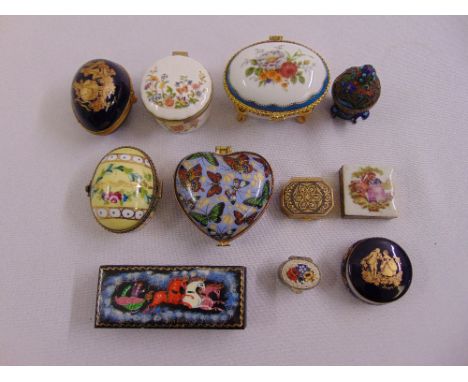 A quantity of pill and patch boxes of various form and shape (11)